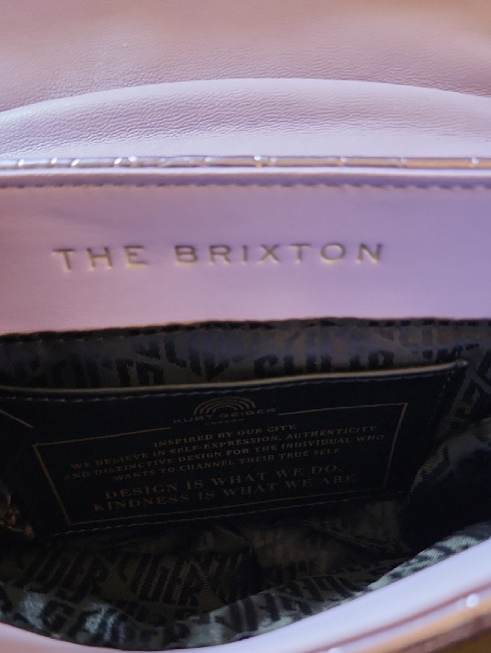Kurt Geiger London Mini Brixton Shoulder Bag. Croc-Embossed Chain. - Picture 6 of 16